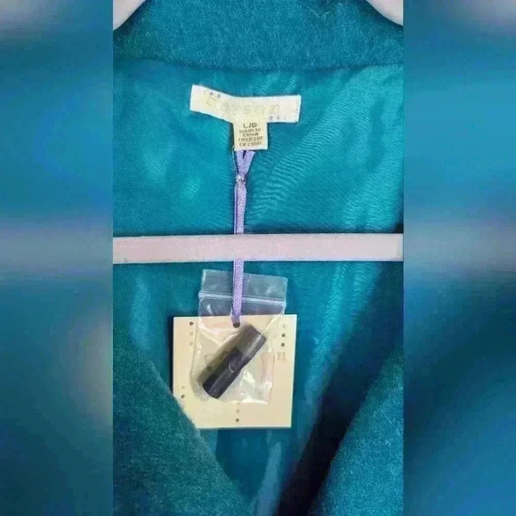 NWT Carson Boiled Wool Toggle Closure Geometric Pattern Jacket Large - Picture 4 of 12